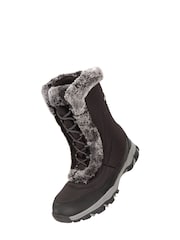Mountain Warehouse Black Ohio Womens Thermal Fleece Lined Snow Boot - Image 6 of 6