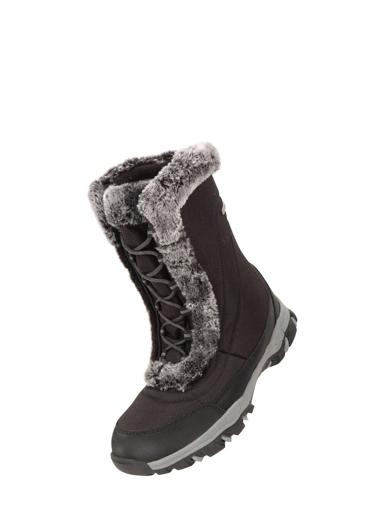 Mountain Warehouse Black Ohio Womens Thermal Fleece Lined Snow Boot - Image 6 of 6