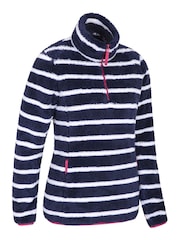 Mountain Warehouse Blue Nessy Stripe Womens Fleece - Image 2 of 6