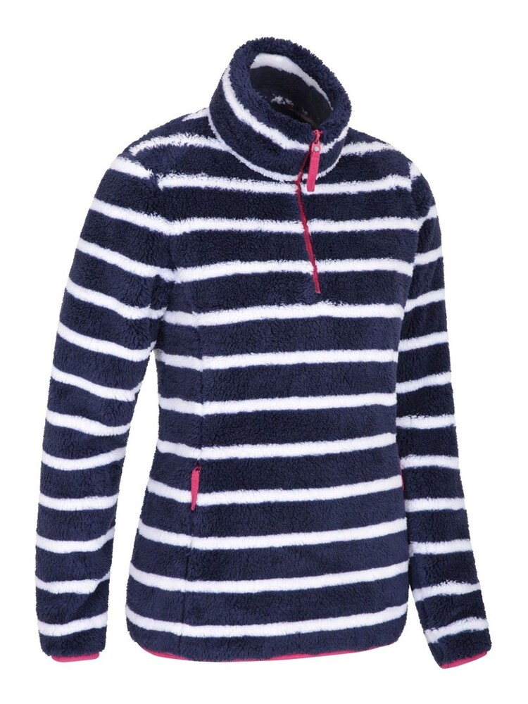 Mountain Warehouse Blue Nessy Stripe Womens Fleece - Image 2 of 6