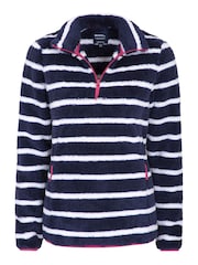 Mountain Warehouse Blue Nessy Stripe Womens Fleece - Image 4 of 6