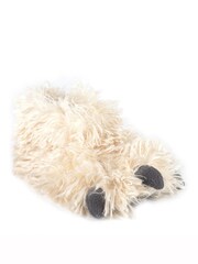 Totes Cream Kids Novelty Yeti Foot Slippers - Image 3 of 5