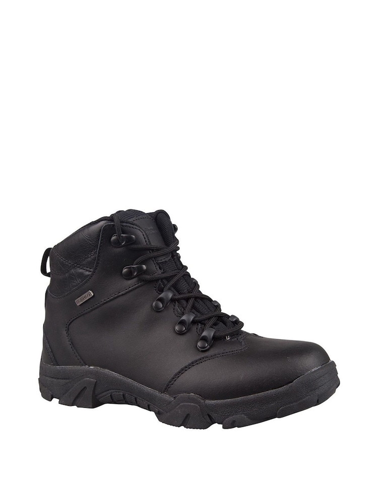 Mountain Warehouse Black Canyon Kids Leather Waterproof Walking Boots - Image 2 of 7