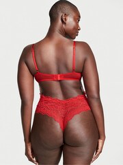 Victoria's Secret Lipstick Red Lace Unlined Balcony Bodysuit - Image 2 of 3