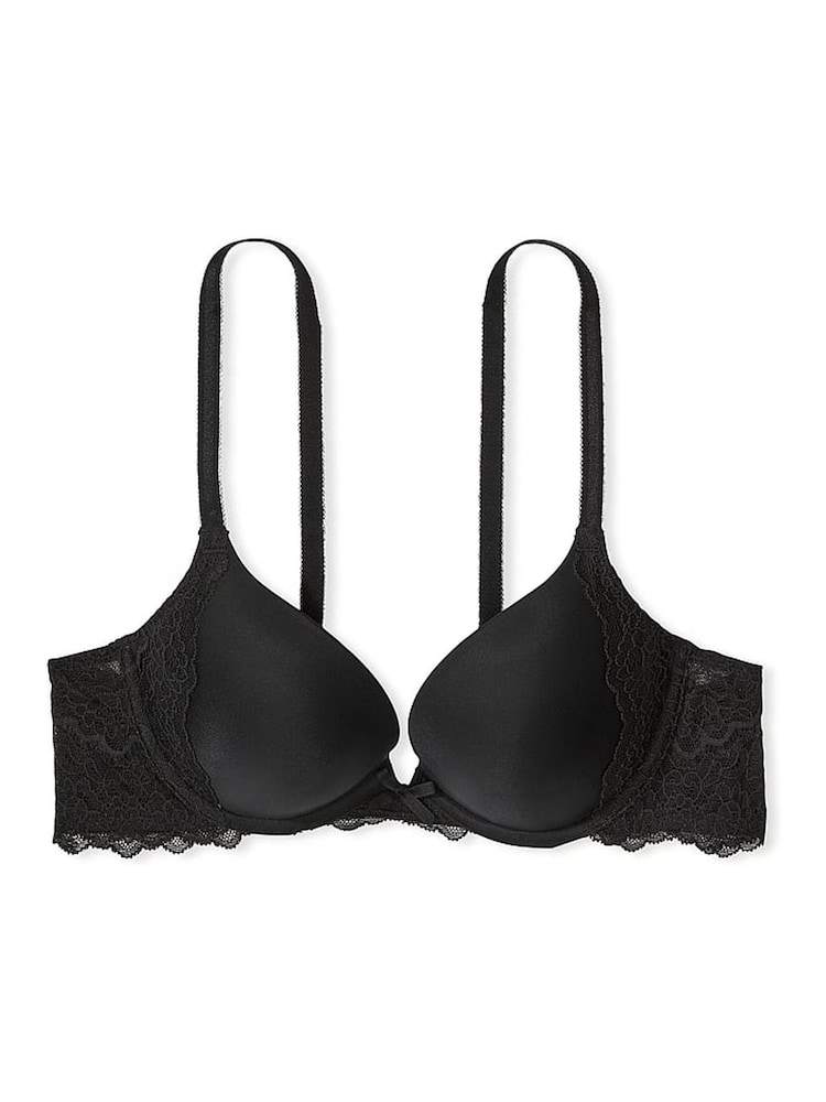 Victoria's Secret Black Smooth Push Up Bra Bra with Lace - Image 3 of 3