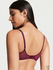 Victoria's Secret Burgundy Purple Lace Unlined Balcony Bra - Image 2 of 3