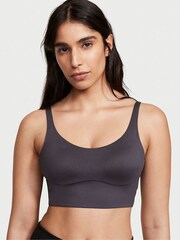 Victoria's Secret Grey Onyx Medium Impact Strappy Back Sports Bra - Image 1 of 4