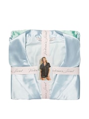 Victoria's Secret Aloe Green Ombre Satin Short Pyjamas - Image 4 of 4