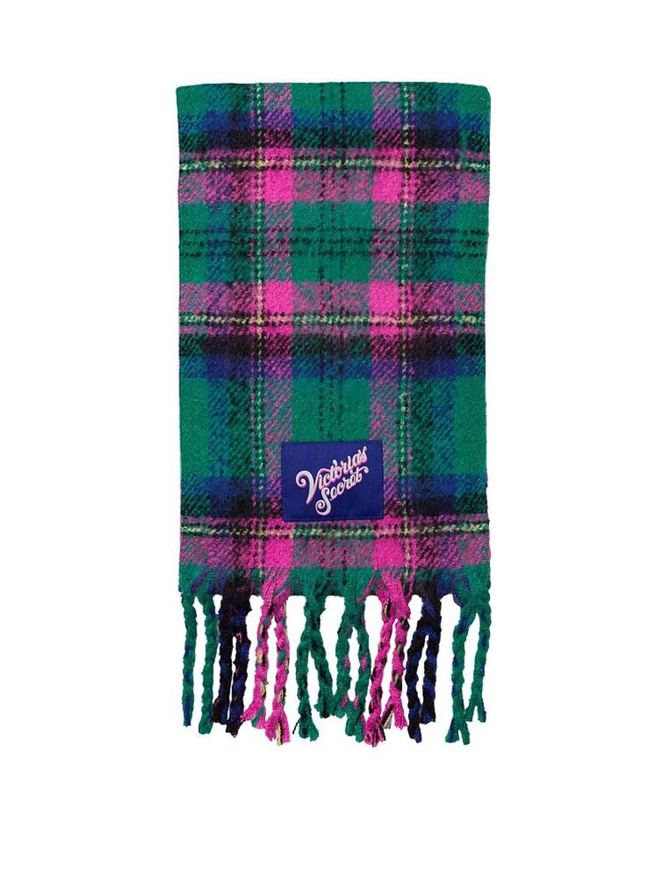 Victoria's Secret Cozy Plaid Scarf - Image 2 of 2