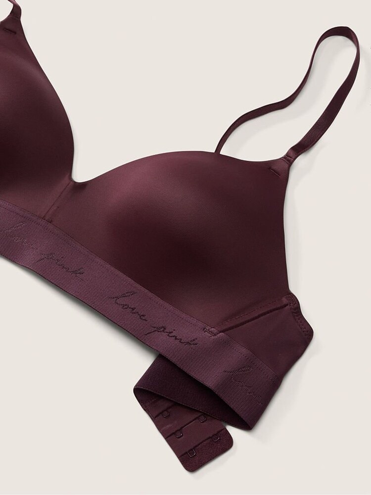 Victoria's Secret PINK Brown Burnt Umber Smooth Lightly Lined Non Wired T-Shirt Bra - Image 5 of 5