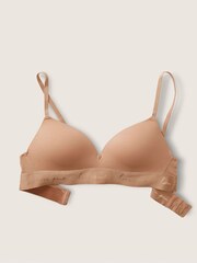 Victoria's Secret PINK Mocha Latte Nude Non Wired Push Up Smooth T-Shirt Bra - Image 3 of 5