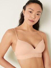 Victoria's Secret PINK Champagne Nude Non Wired Push Up Smooth T-Shirt Bra - Image 3 of 5