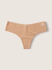 Victoria's Secret PINK Mocha Latte Nude No Show Thong Knicker - Image 1 of 2