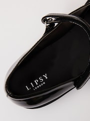 Lipsy Black Patent Cat Mary Jane Flat School Shoe - Image 4 of 4