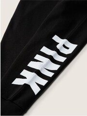 Victoria's Secret PINK Pure Black Fleece Lounge Jogger - Image 5 of 5
