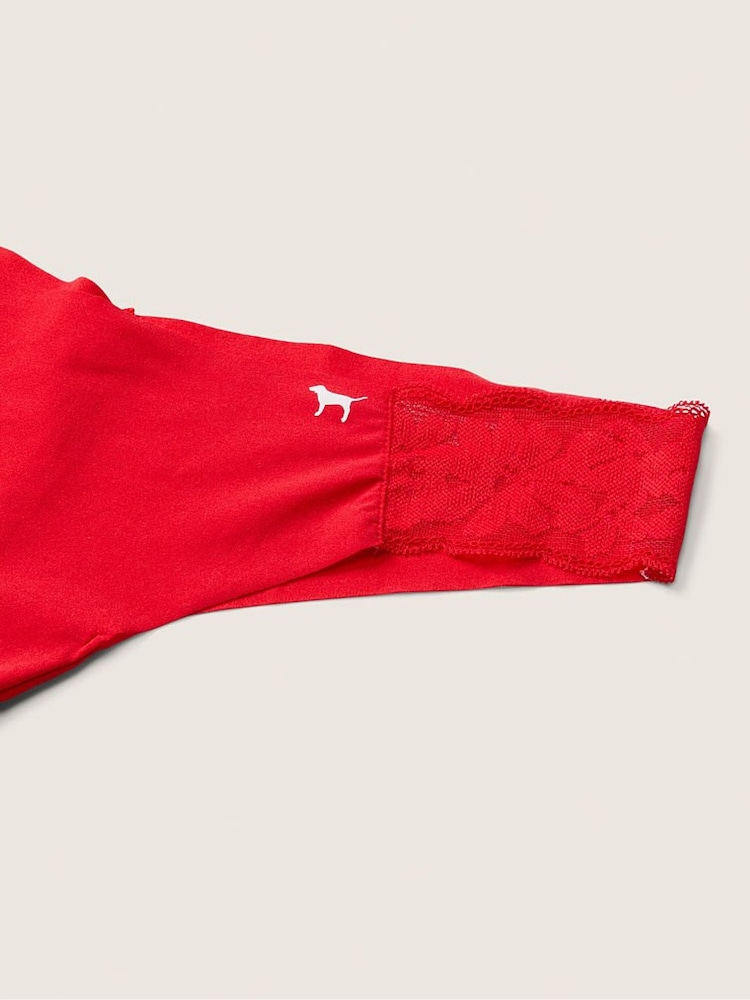 Victoria's Secret PINK Red Pepper Red No Show Thong Knickers - Image 2 of 2