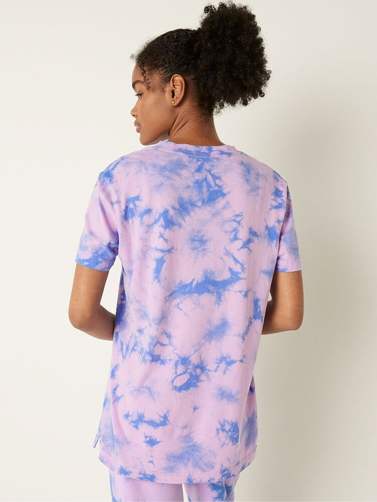 Victoria's Secret PINK Campus Short Sleeve Notch Neck Tee - Image 2 of 4