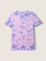 Victoria's Secret PINK Campus Short Sleeve Notch Neck Tee - Image 3 of 4