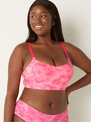 Victoria's Secret PINK Tie Dye Daisy Pink Smooth Lightly Lined Bralette - Image 1 of 4