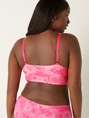 Victoria's Secret PINK Tie Dye Daisy Pink Smooth Lightly Lined Bralette - Image 3 of 4