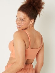 Victoria's Secret PINK Coral Cream Orange Smooth Lightly Lined Bralette - Image 2 of 4