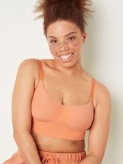 Victoria's Secret PINK Coral Cream Orange Smooth Lightly Lined Bralette - Image 3 of 4