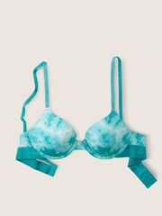 Victoria's Secret PINK Tie Dye Blue Smooth Lightly Lined T-Shirt Bra - Image 5 of 6