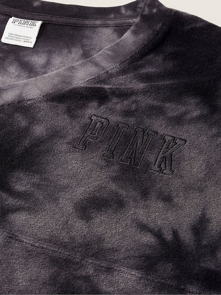 Victoria's Secret PINK Varsity Beach Terry V Neck - Image 4 of 4 Victoria's Secret PINK Varsity Beach Terry V Neck - Image 4 of 4