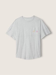 Victoria's Secret PINK Varsity Short Sleeve Crew Pocket Tee - Image 3 of 5