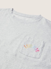 Victoria's Secret PINK Varsity Short Sleeve Crew Pocket Tee - Image 5 of 5