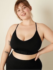 Victoria's Secret PINK Black Lightly Lined Low Impact Sports Bra - Image 1 of 4