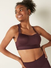 Victoria's Secret PINK Burnt Umber Brown Medium Impact Push Up Sports Bra - Image 1 of 5
