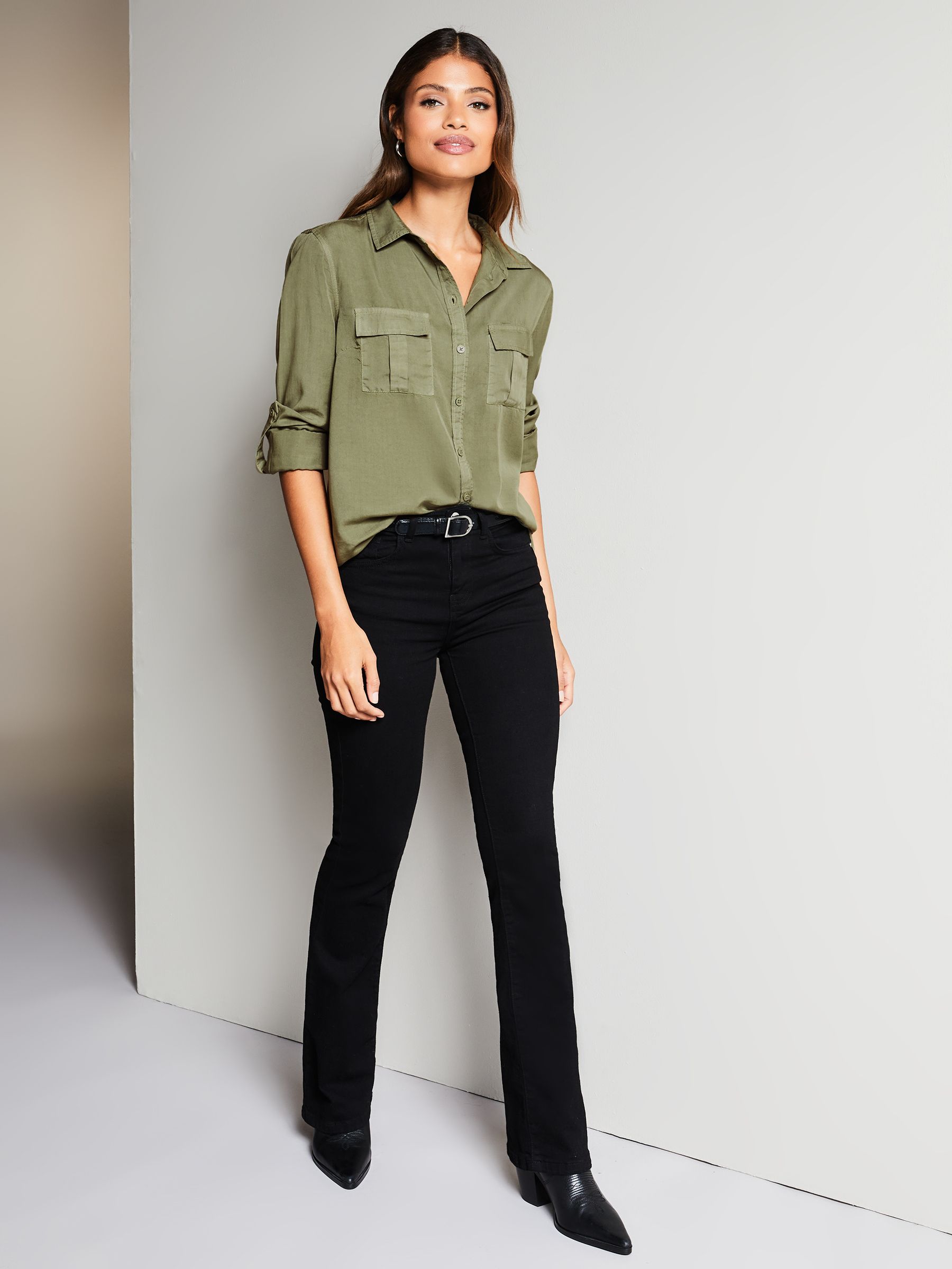 Buy Lipsy Khaki Green TENCEL™ Pocket Shirt from Next Luxembourg