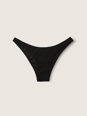 Victoria's Secret PINK Pure Black Brazilian Crinkle Bikini Bottom - Image 3 of 4