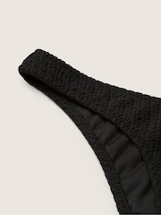 Victoria's Secret PINK Pure Black Brazilian Crinkle Bikini Bottom - Image 4 of 4