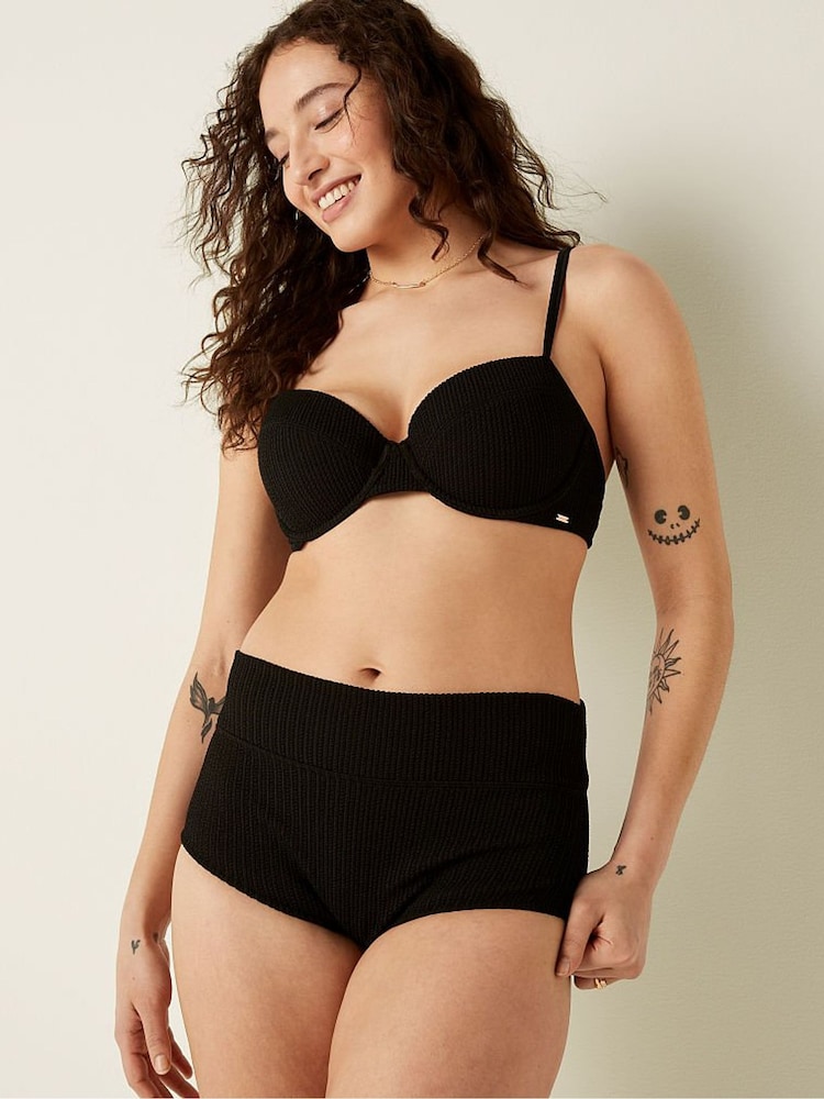 Victoria's Secret PINK Crinkle High Waist Shortie Swim Bottom - Image 1 of 4