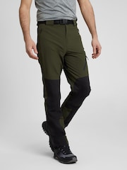 Mountain Warehouse Green Forest Mens Water-Resistant Trekking Trousers - Image 1 of 6