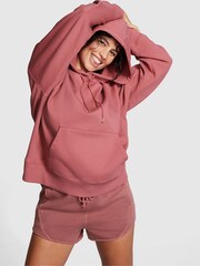 Victoria's Secret PINK Soft Begonia Pink Fleece Elevated Fleece Short - Image 3 of 4