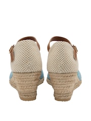 Dunlop Blue Ladies Espadrille Wedge - Image 3 of 4