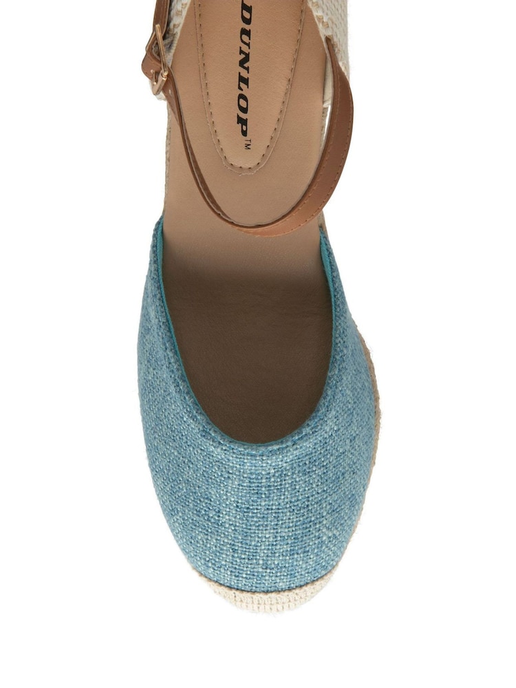 Dunlop Blue Ladies Espadrille Wedge - Image 4 of 4