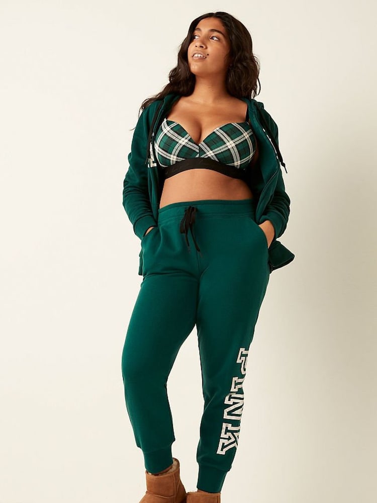 Victoria's Secret PINK Dark Garden With Foil Classic Logo Everyday Lounge Jogger - Image 1 of 4
