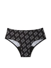 Victoria's Secret PINK Pure Black Script Print Hipster Period Pant Knickers - Image 3 of 3