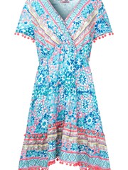 Joe Browns Blue Perfect Pom Pom Dress - Image 2 of 5