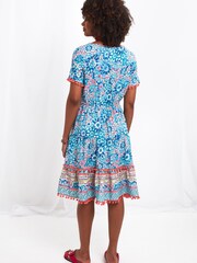 Joe Browns Blue Perfect Pom Pom Dress - Image 4 of 5