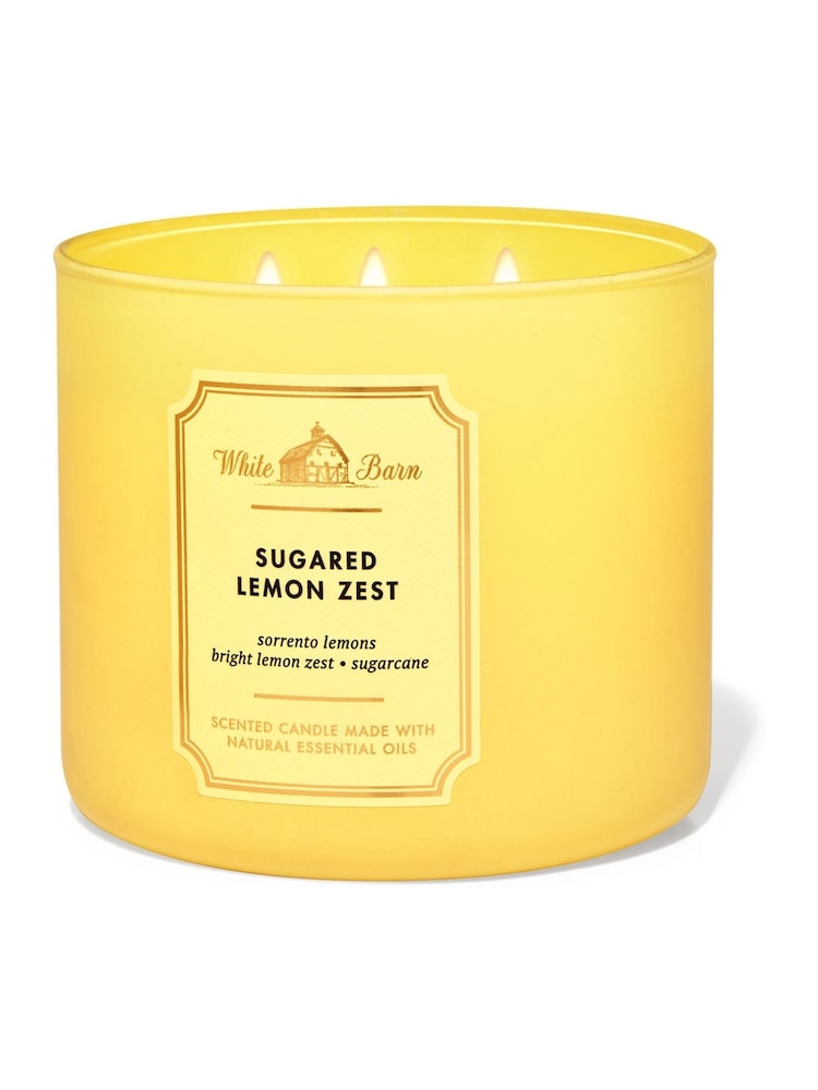 Bath & Body Works Sugared Lemon Zest 3-Wick Candle 14.5 oz / 411 g - Image 1 of 1