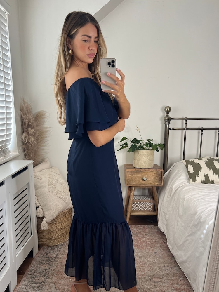 Style Cheat Navy Tara Bandeau Dress - Image 2 of 4