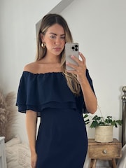Style Cheat Navy Tara Bandeau Dress - Image 4 of 4