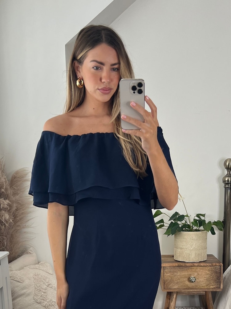 Style Cheat Navy Tara Bandeau Dress - Image 4 of 4 Style Cheat Navy Tara Bandeau Dress - Image 4 of 4