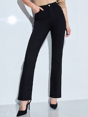 Lipsy Black High Waist Straight Leg Jeans - Image 1 of 4