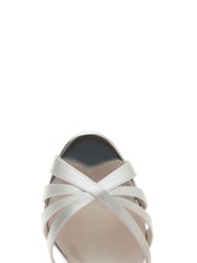 Rainbow Club Ivory Wedding Blake Block Heel Bridal Sandals - Image 3 of 4